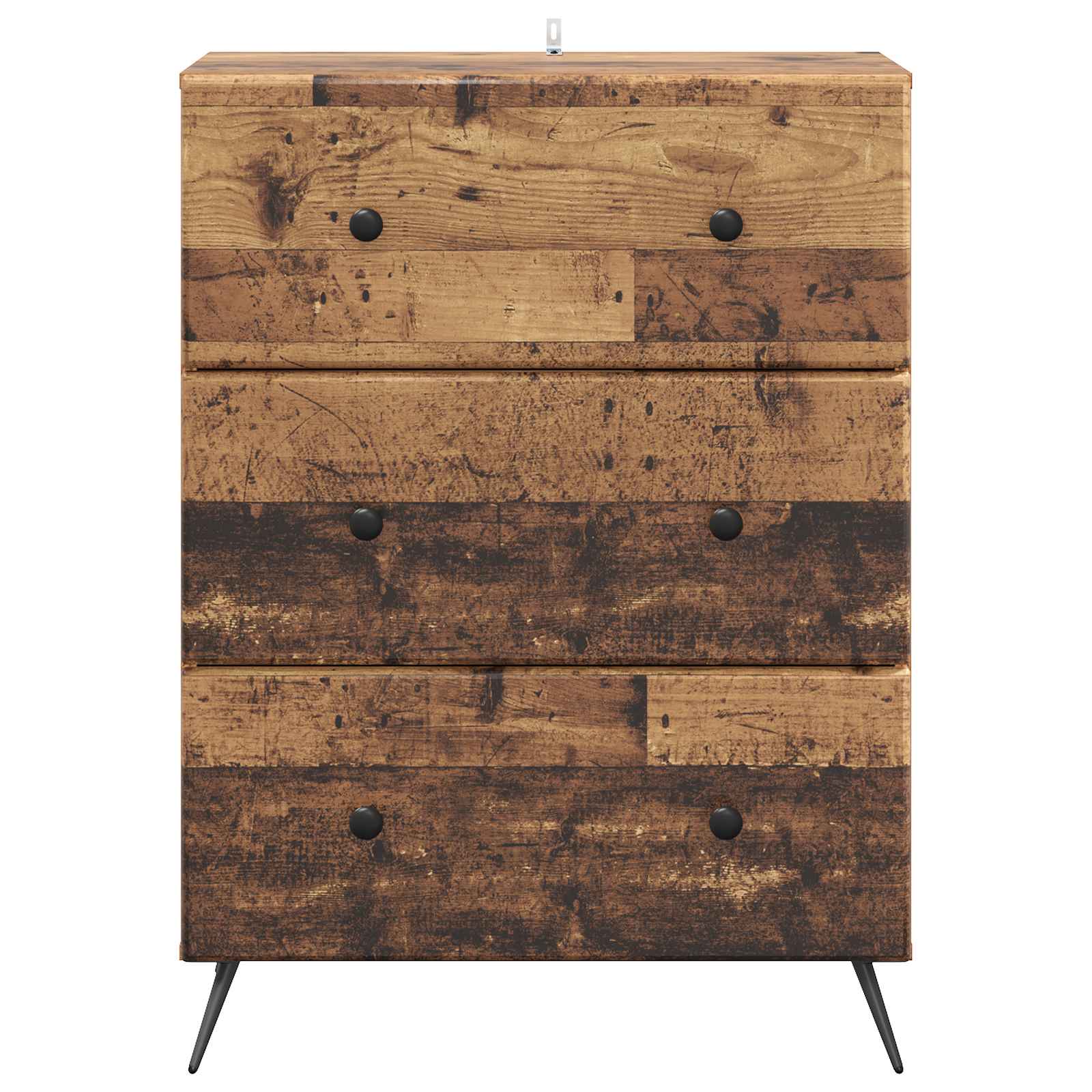 vidaXL Drawer Cabinet 66 x 34.5 x 90 cm Engineered Wood Old Wood 6
