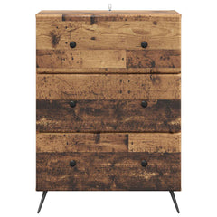 vidaXL Drawer Cabinet 66 x 34.5 x 90 cm Engineered Wood Old Wood 6
