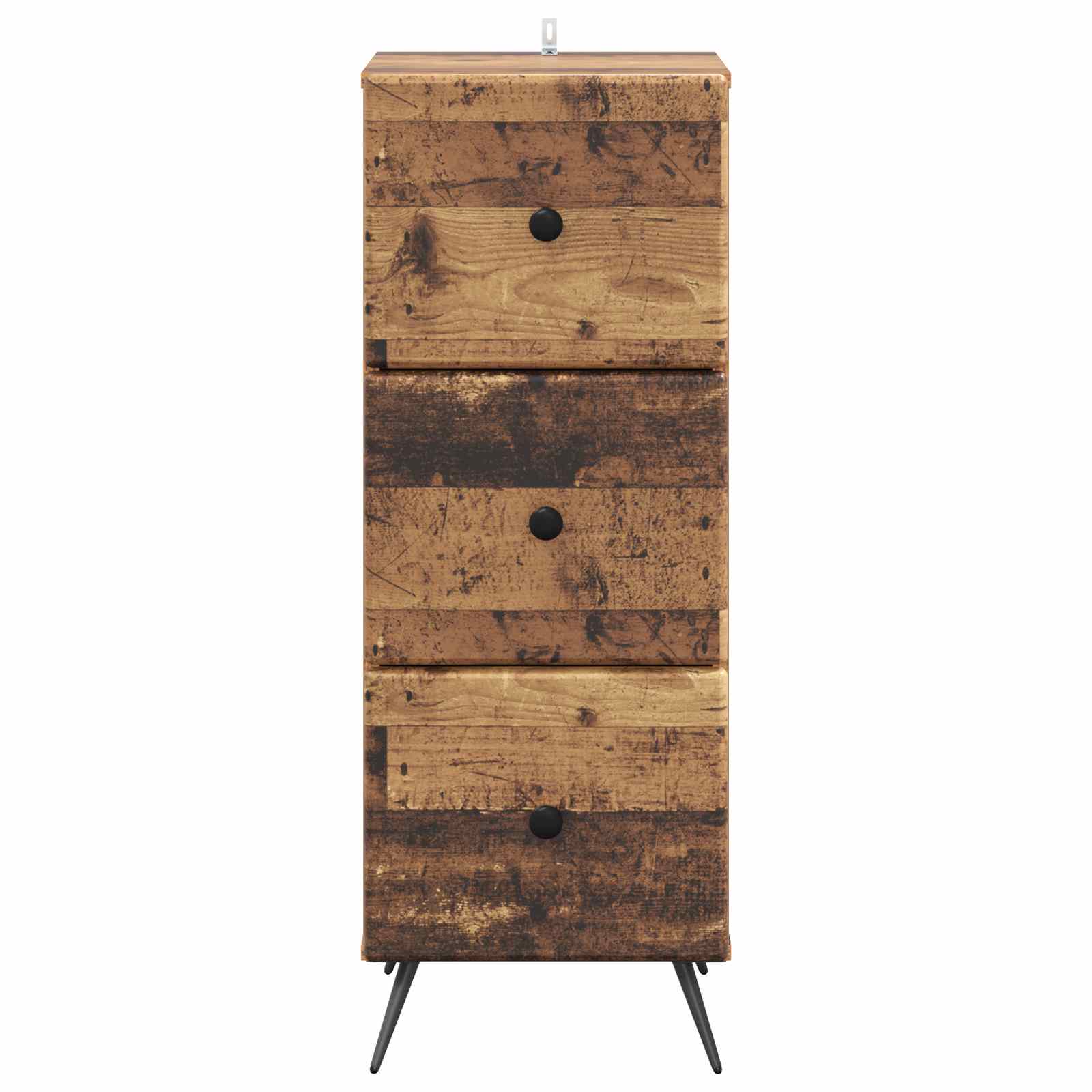vidaXL Drawer Cabinet Old Wood 33 x 34.5 x 90 cm Engineered Wood 6