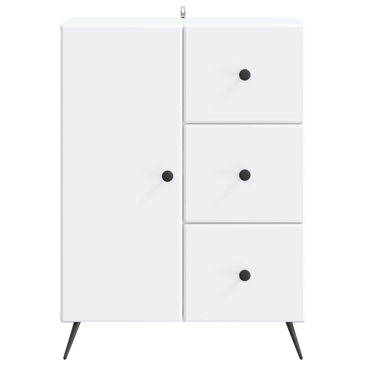 Sideboard 66 x 34.5 x 90 cm Engineered Wood White
