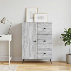 Sideboard 66 x 34.5 x 90 cm Engineered Wood Grey sonoma