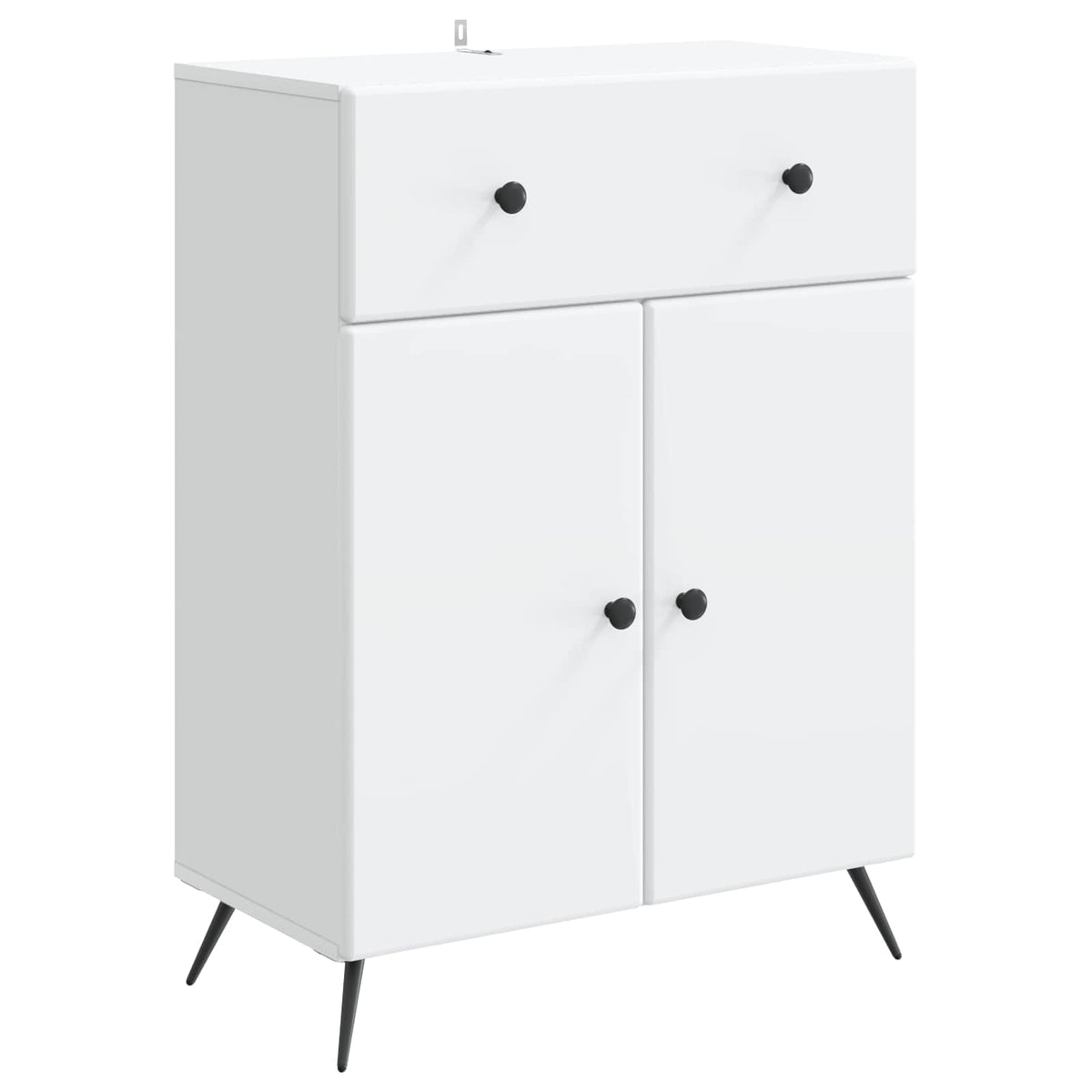 Sideboard 66 x 34.5 x 90 cm Engineered Wood White
