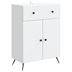 Sideboard 66 x 34.5 x 90 cm Engineered Wood White