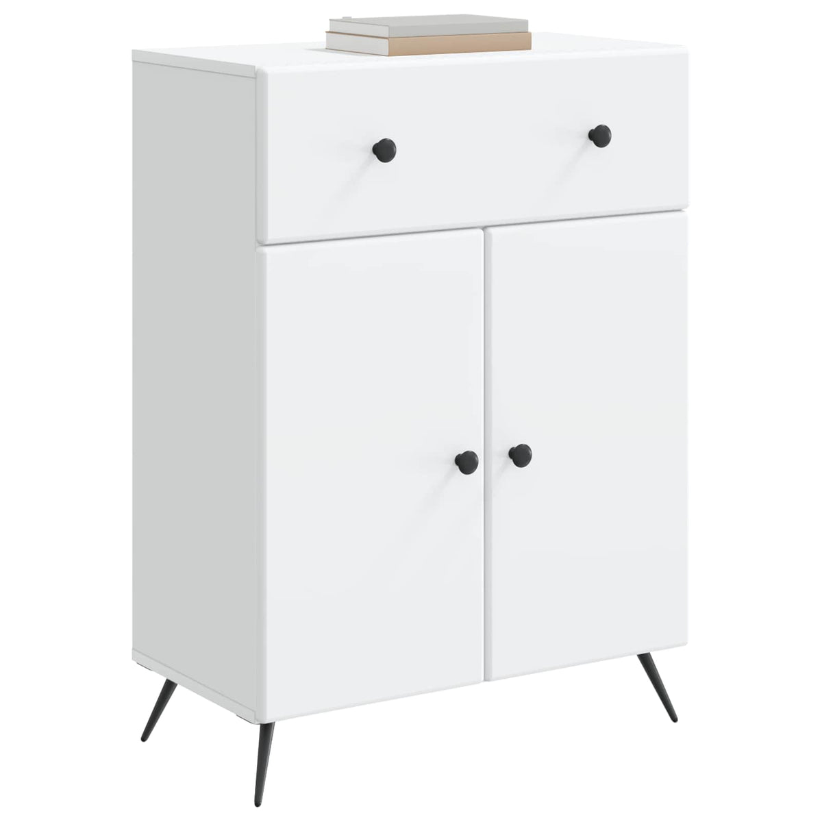 Sideboard 66 x 34.5 x 90 cm Engineered Wood White