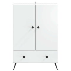 Sideboard 66 x 34.5 x 95 cm Engineered Wood White