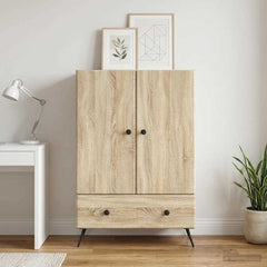 Sideboard 66 x 34.5 x 95 cm Engineered Wood Sonoma oak