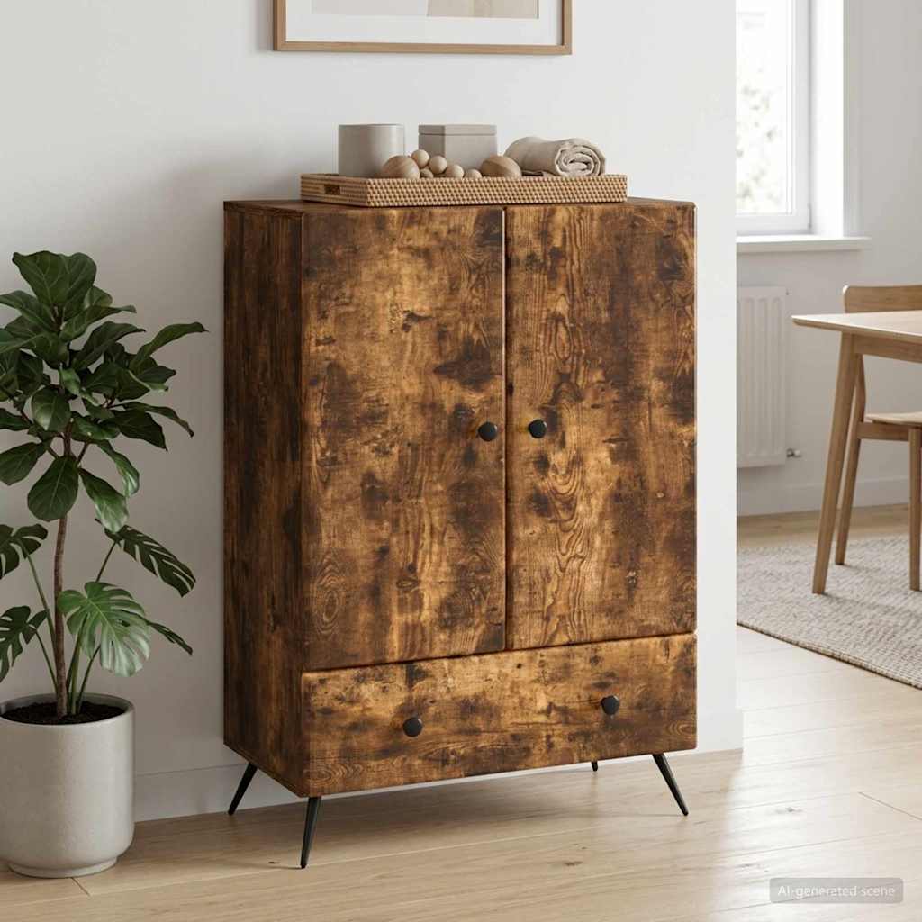 Sideboard 66 x 34.5 x 95 cm Engineered Wood Smoked oak