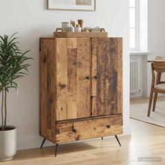 Sideboard 66 x 34.5 x 95 cm Engineered Wood Old wood