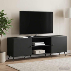 TV Cabinet 150 x 31 x 50 cm Engineered Wood Black