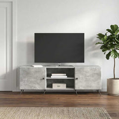 TV Cabinet 150 x 31 x 50 cm Engineered Wood Concrete grey
