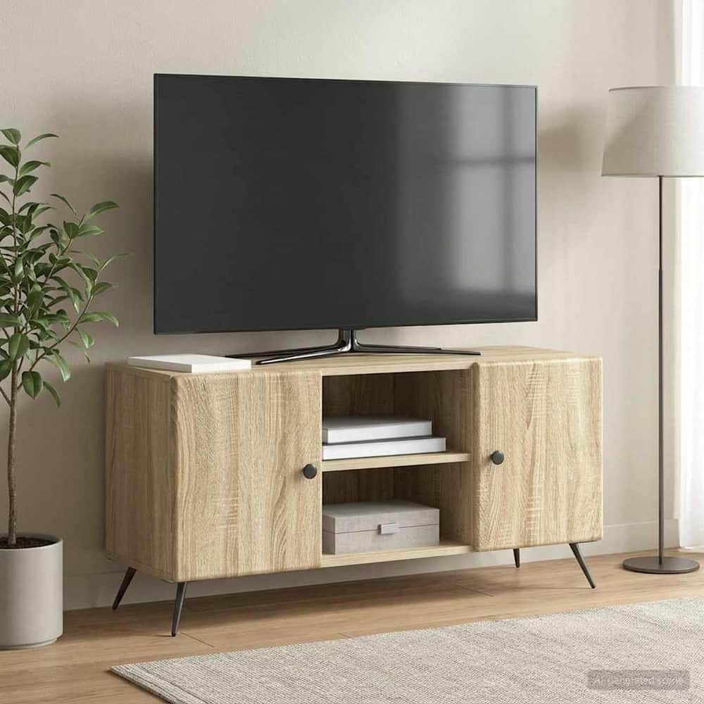 TV Cabinet 102 x 34.5 x 50 cm Engineered Wood Sonoma oak