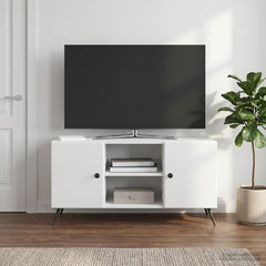TV Cabinet 102 x 34.5 x 50 cm Engineered Wood High gloss white