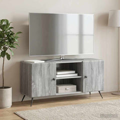 TV Cabinet 102 x 34.5 x 50 cm Engineered Wood Grey sonoma