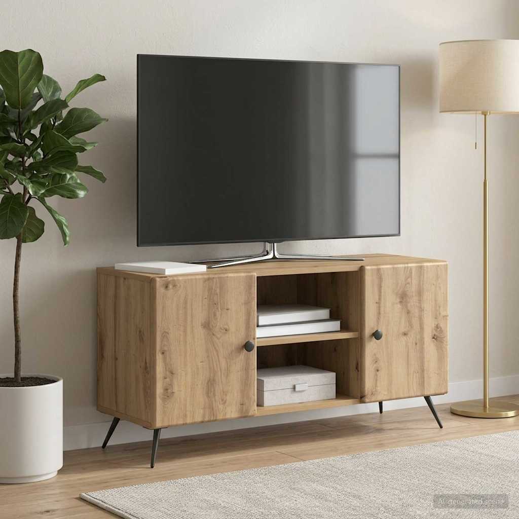 TV Cabinet 102 x 34.5 x 50 cm Engineered Wood Artisan oak
