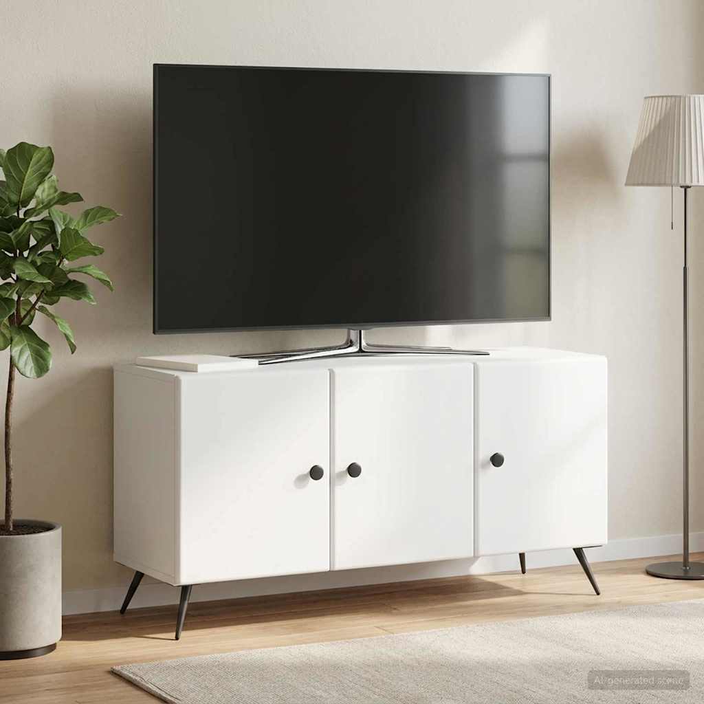 TV Cabinet 99 x 34.5 x 50 cm Engineered Wood White
