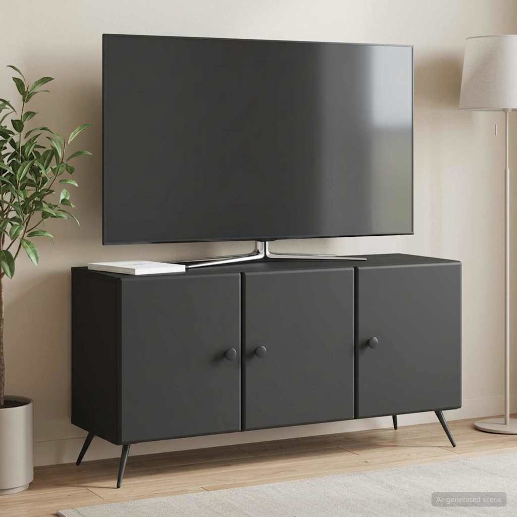 TV Cabinet 99 x 34.5 x 50 cm Engineered Wood Black