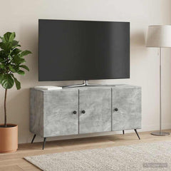 TV Cabinet 99 x 34.5 x 50 cm Engineered Wood Concrete grey