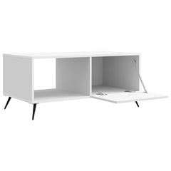 Coffee Table 90 x 50 x 40 cm Engineered Wood White