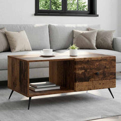 Coffee Table 90 x 50 x 40 cm Engineered Wood Old wood