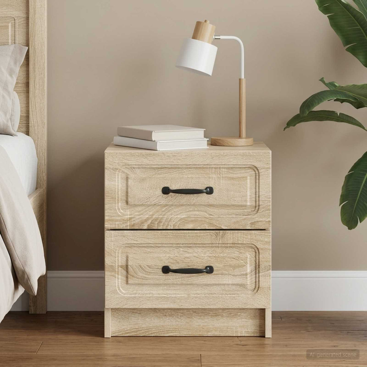 vidaXL Bedside Cabinet 43 x 34.5 x 44.5 cm