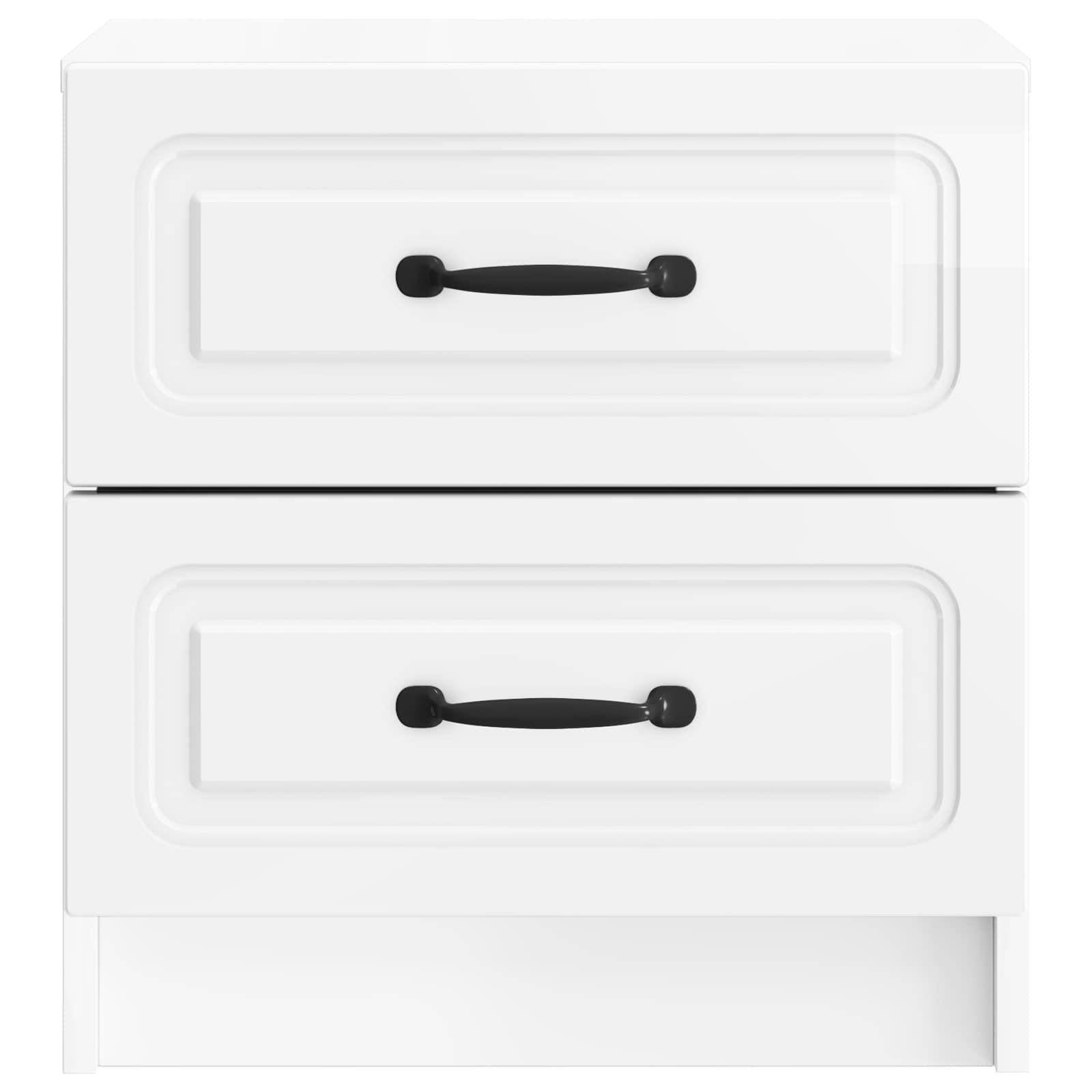 vidaXL Bedside Cabinet High Gloss White 43 x 34.5 x 44.5 cm 5