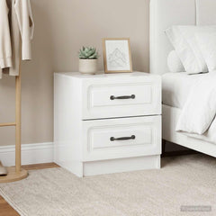 Bedside Cabinet in High Gloss White
