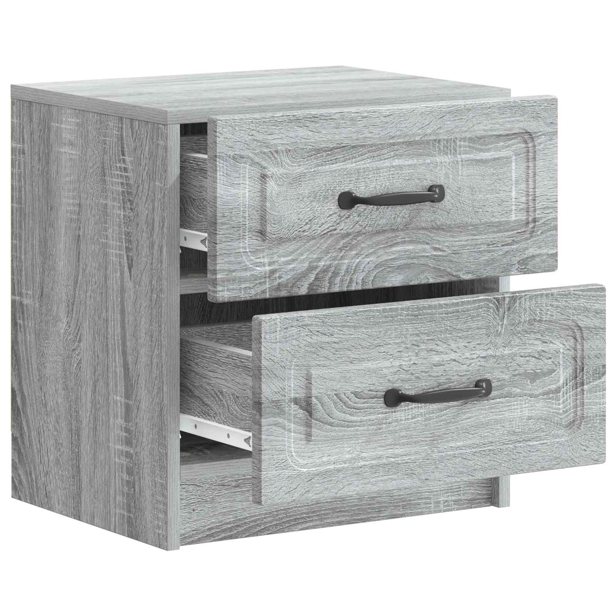 vidaXL Bedside Cabinet 2 pcs Grey Sonoma 43 x 34.5 x 44.5 cm 6