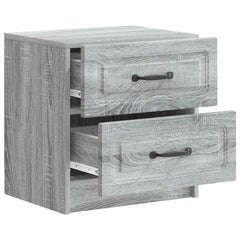 vidaXL Bedside Cabinet 2 pcs Grey Sonoma 43 x 34.5 x 44.5 cm 6