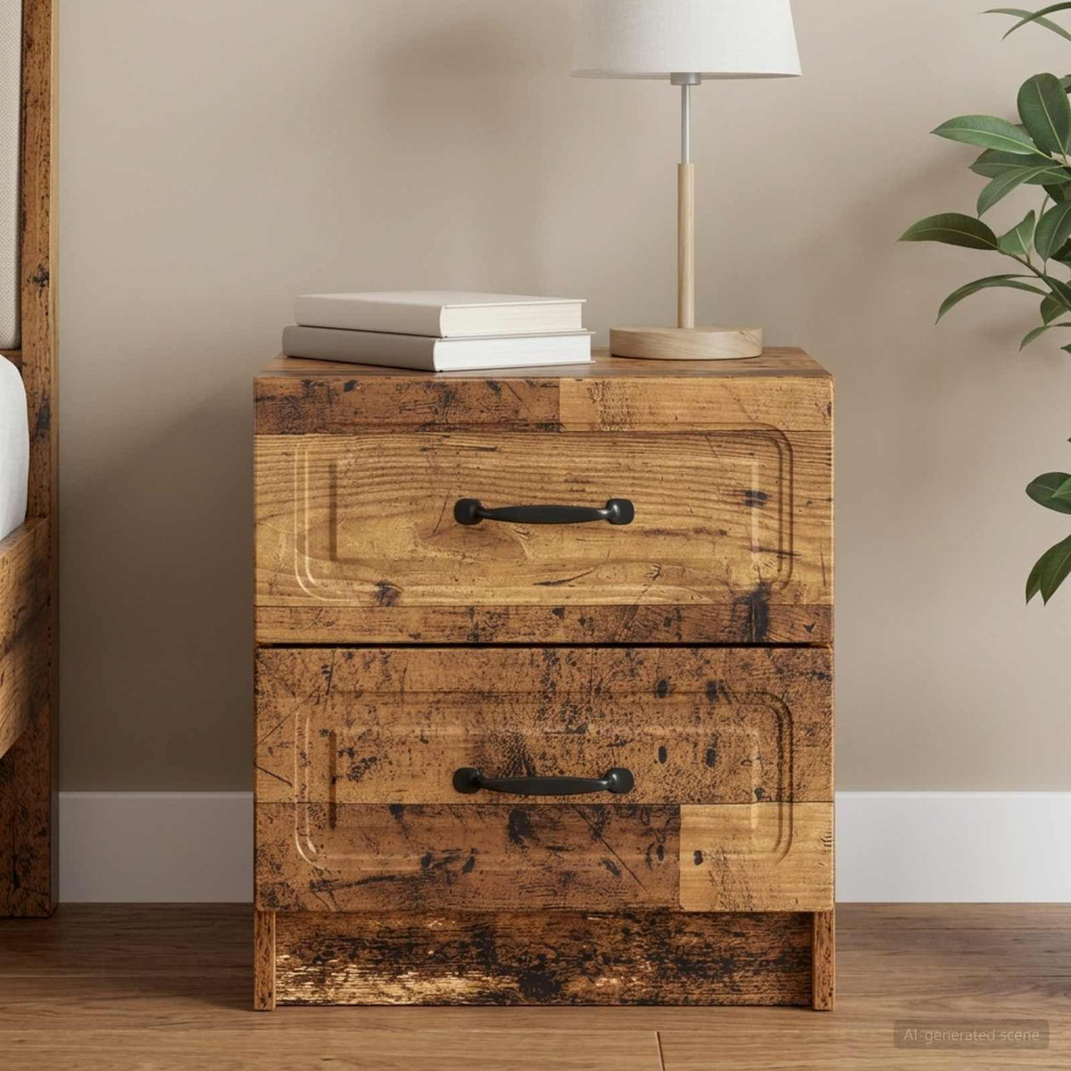 vidaXL Bedside Cabinet 43 x 34.5 x 44.5 cm