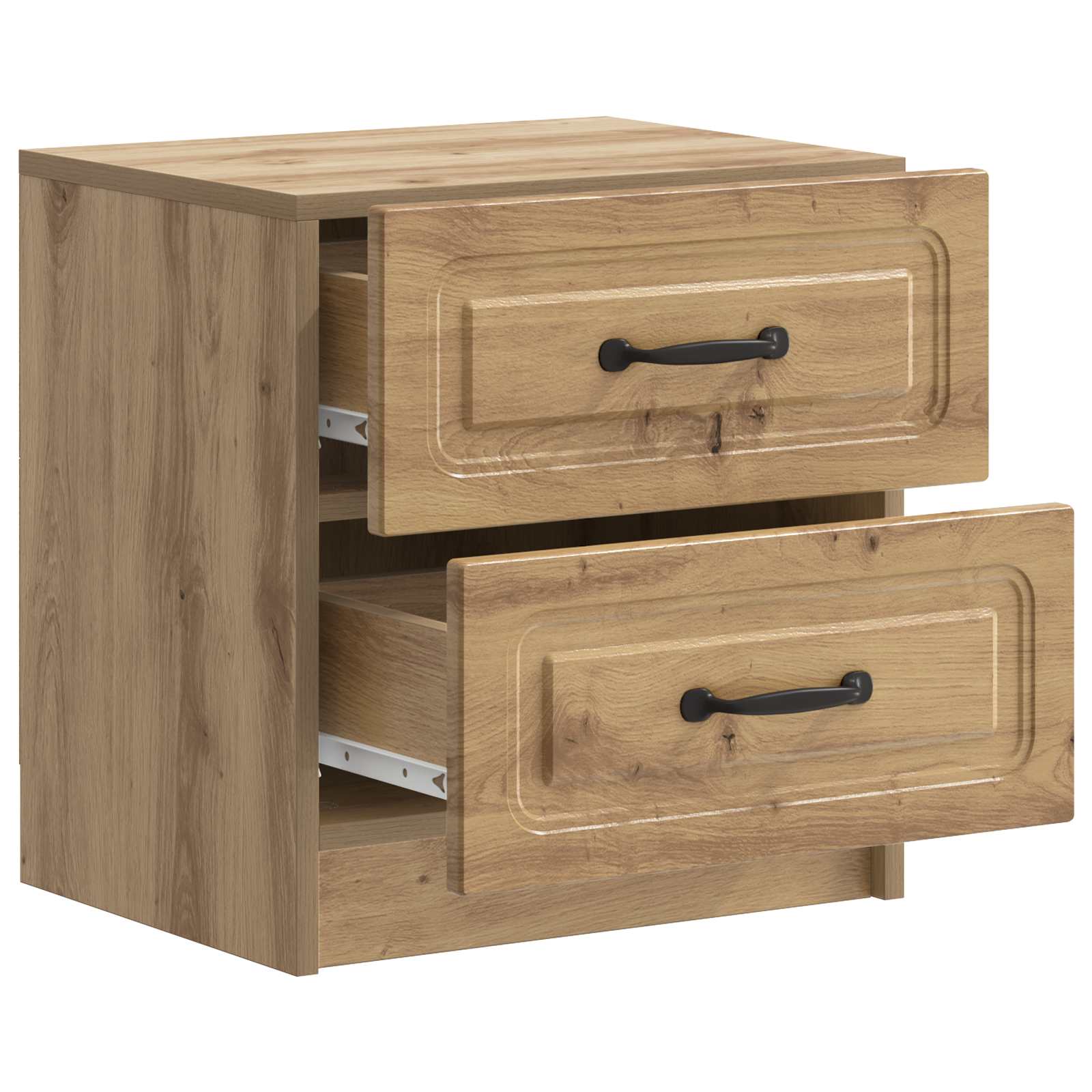 vidaXL Bedside Cabinet 2 pcs Artisan Oak 43 x 34.5 x 44.5 cm 6
