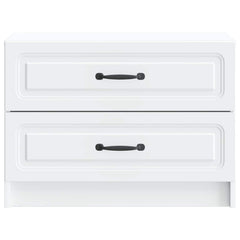 vidaXL Bedside Cabinet White 62 x 34.5 x 44.5 cm Engineered Wood 5