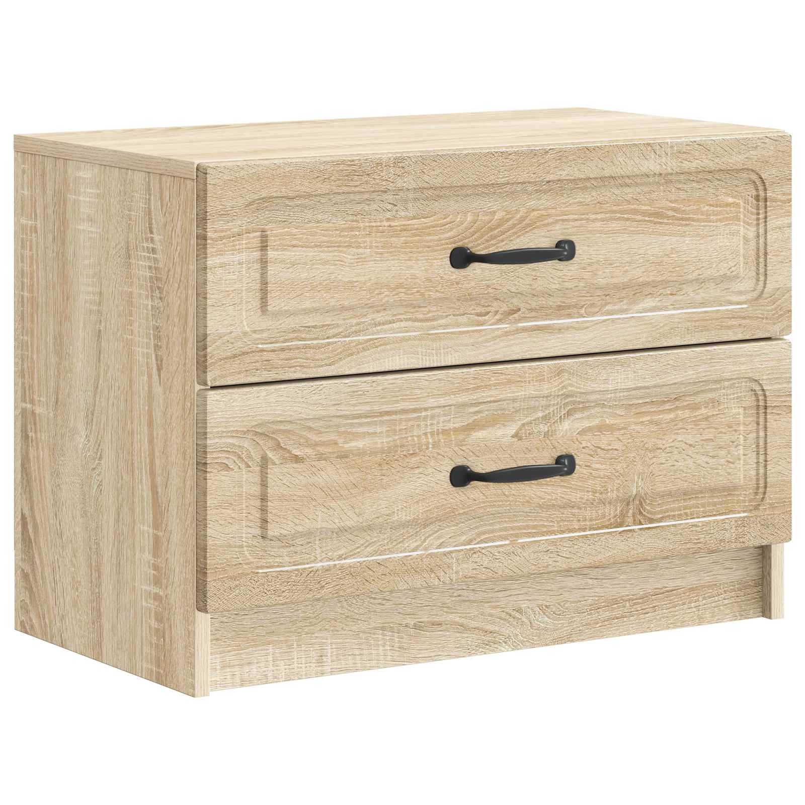 vidaXL Bedside Cabinet Sonoma Oak 62 x 34.5 x 44.5 cm Engineered Wood 2