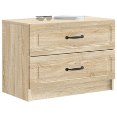 vidaXL Bedside Cabinet Sonoma Oak 62 x 34.5 x 44.5 cm Engineered Wood 3