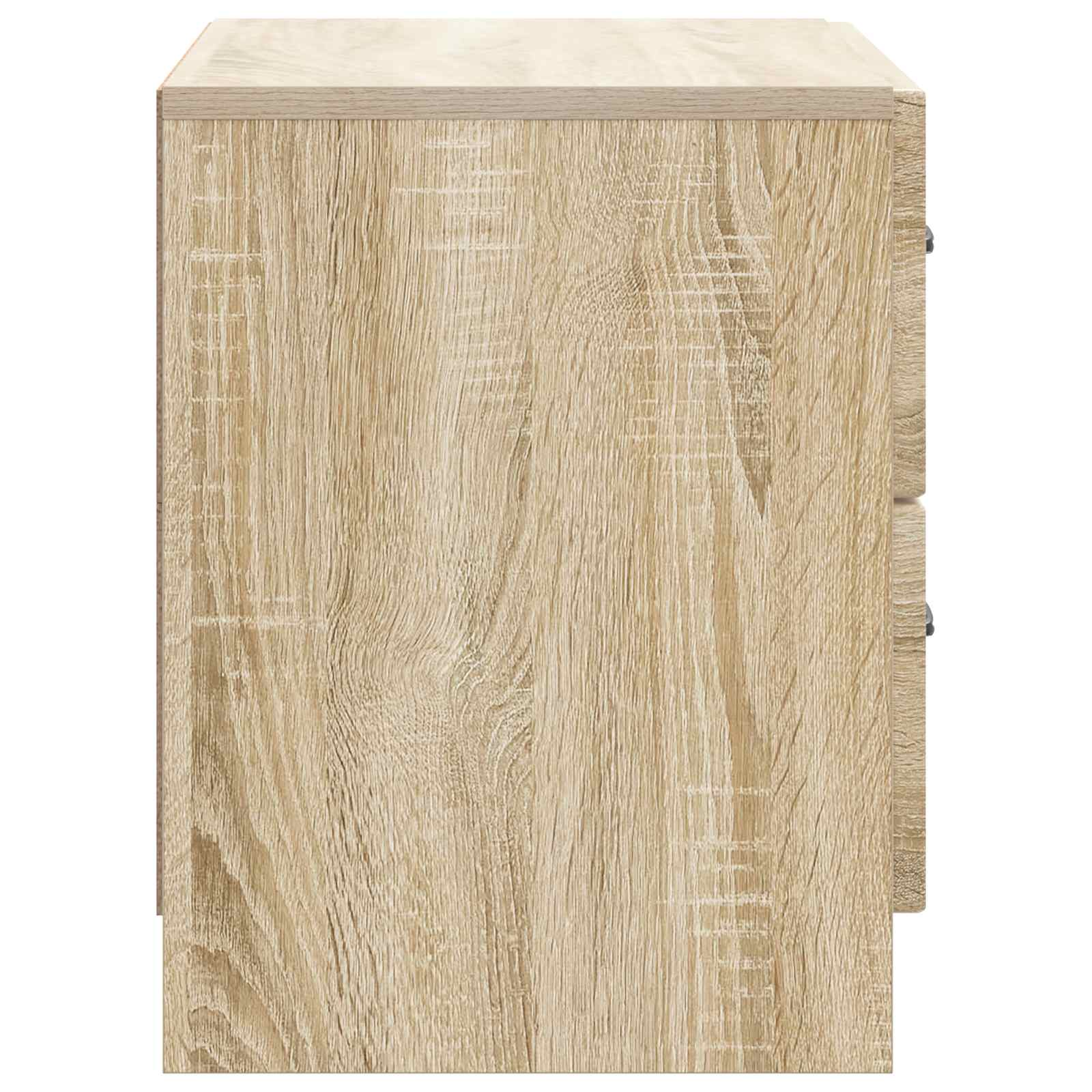 vidaXL Bedside Cabinet Sonoma Oak 62 x 34.5 x 44.5 cm Engineered Wood 6
