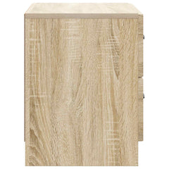 vidaXL Bedside Cabinet Sonoma Oak 62 x 34.5 x 44.5 cm Engineered Wood 6