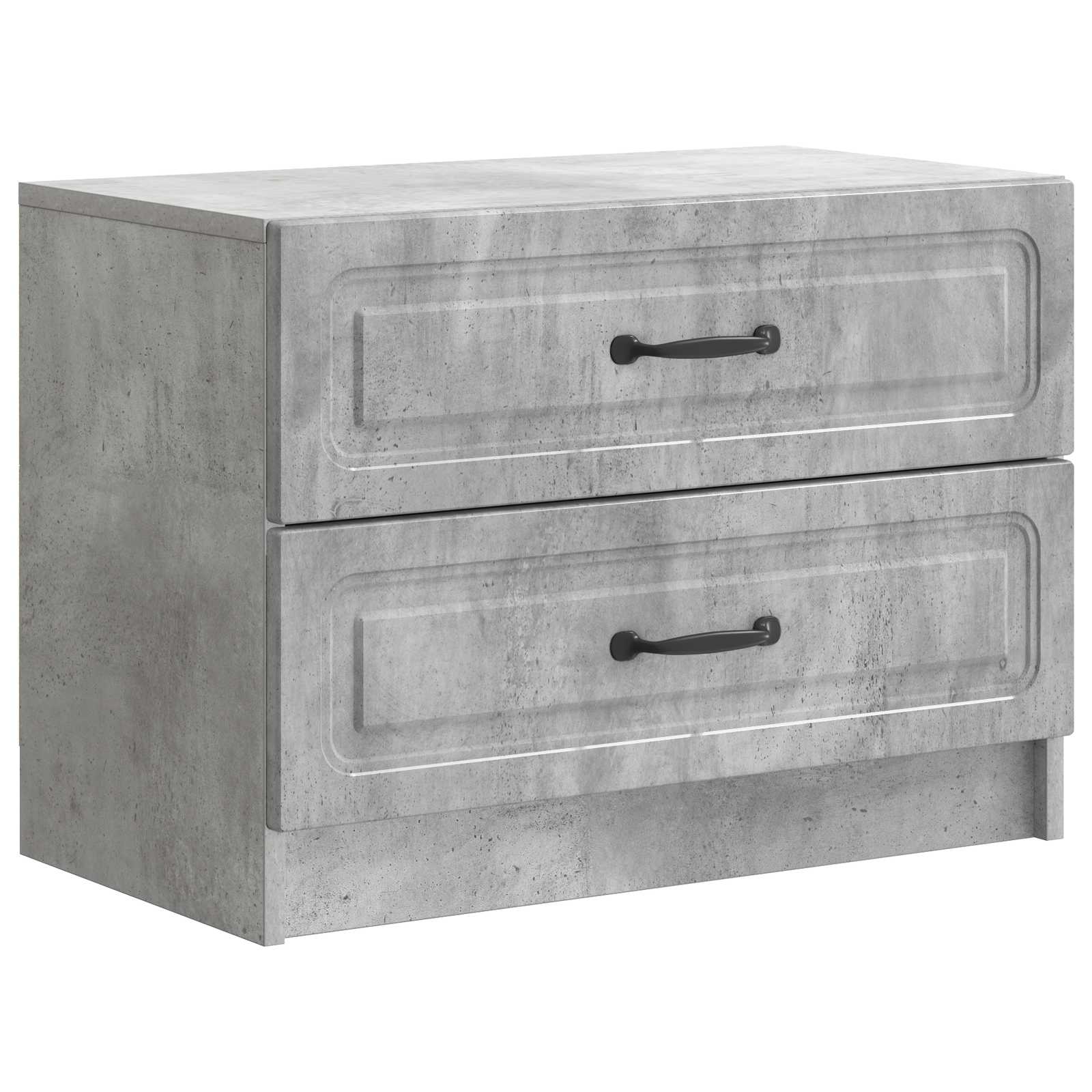 vidaXL Bedside Cabinet Concrete Grey 62 x 34.5 x 44.5 cm 2