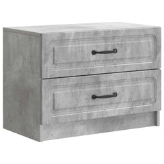 vidaXL Bedside Cabinet Concrete Grey 62 x 34.5 x 44.5 cm 2