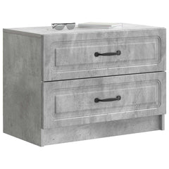 vidaXL Bedside Cabinet Concrete Grey 62 x 34.5 x 44.5 cm 3