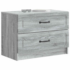 vidaXL Bedside Cabinet Grey Sonoma 62 x 34.5 x 44.5 cm Engineered Wood 3