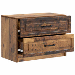 vidaXL Bedside Cabinet Old Wood 62 x 34.5 x 44.5 cm Engineered Wood 4