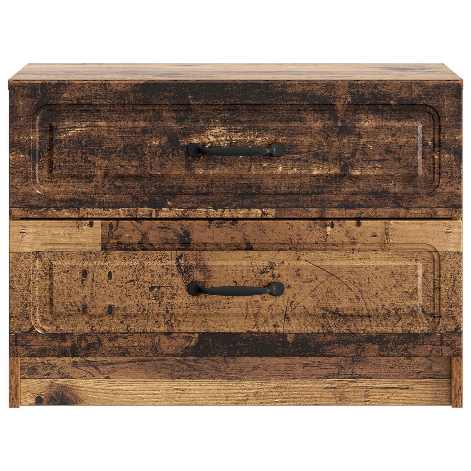 vidaXL Bedside Cabinet Old Wood 62 x 34.5 x 44.5 cm Engineered Wood 5