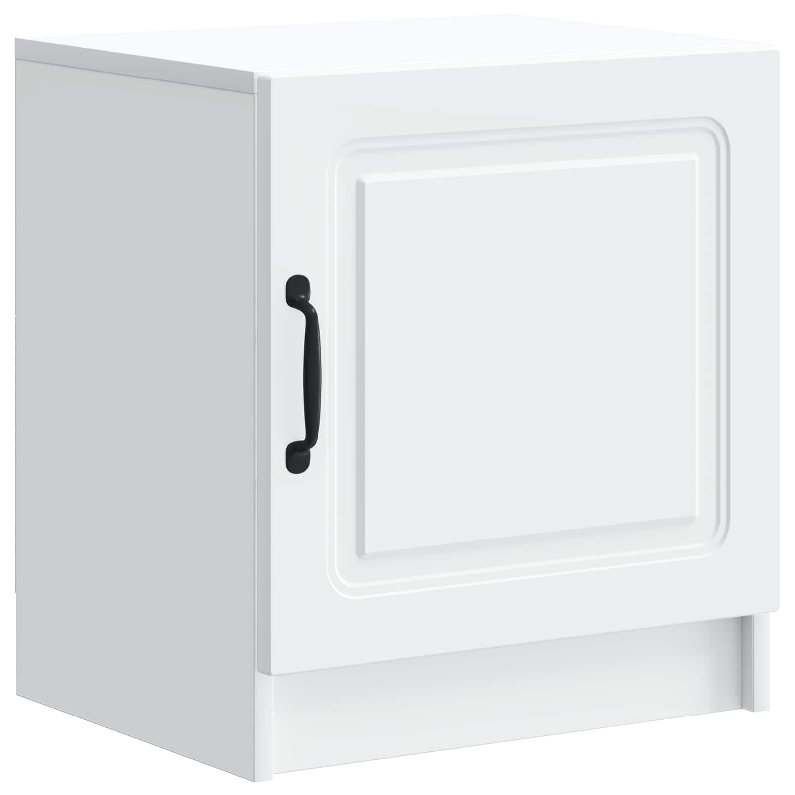 vidaXL Bedside Cabinet White 43 x 34.5 x 47 cm Engineered Wood 2
