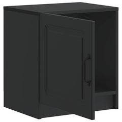 vidaXL Bedside Cabinet Black 43 x 34.5 x 47 cm Engineered Wood 4