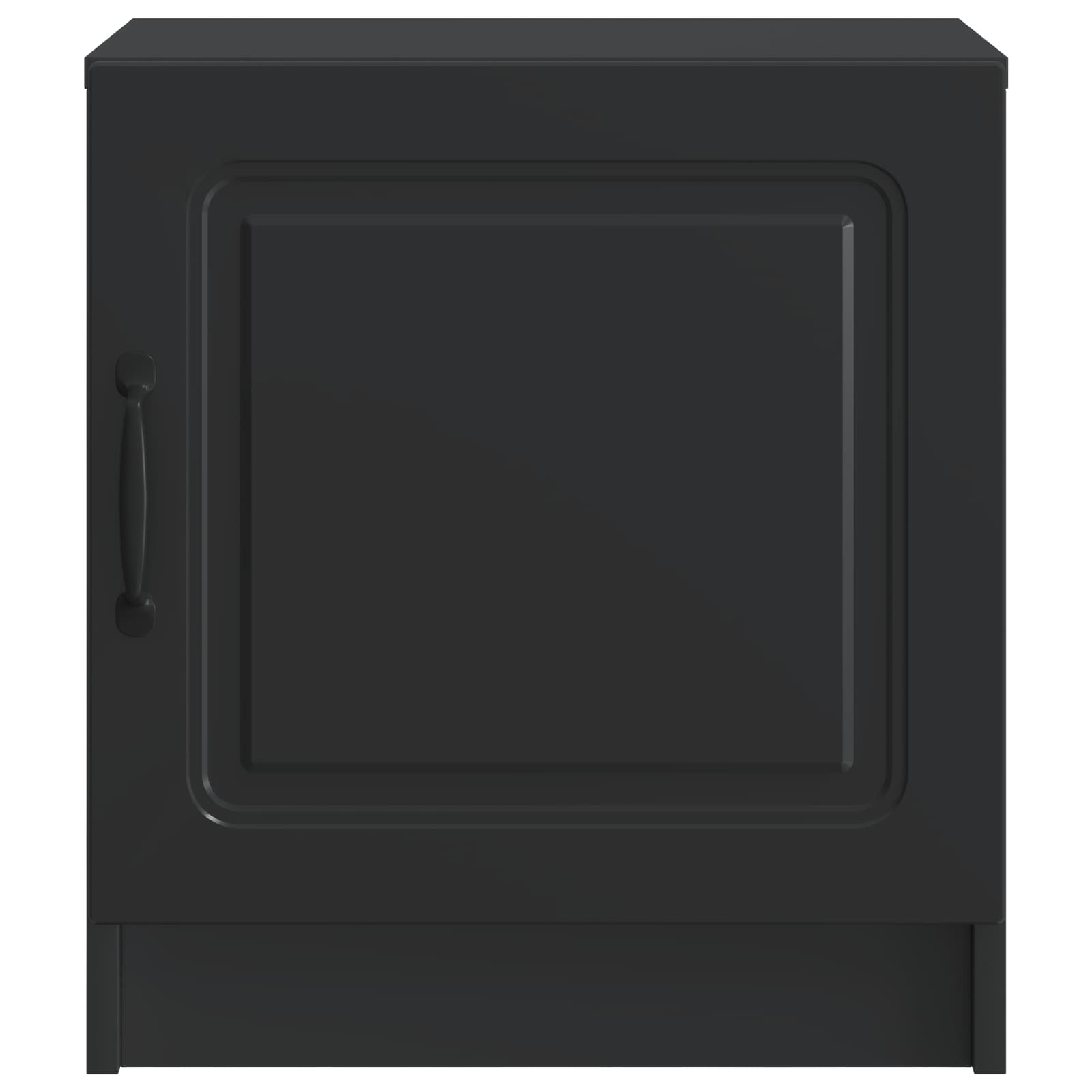 vidaXL Bedside Cabinet Black 43 x 34.5 x 47 cm Engineered Wood 5