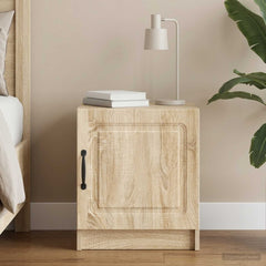 vidaXL Bedside Cabinet Sonoma Oak 43 x 34.5 x 47 cm Engineered Wood 1