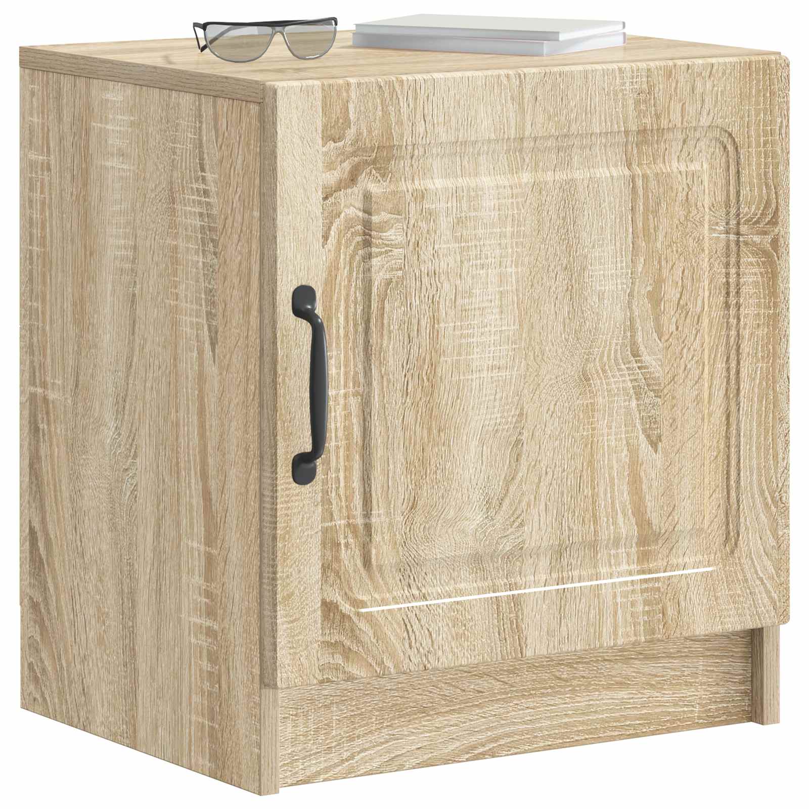 vidaXL Bedside Cabinet Sonoma Oak 43 x 34.5 x 47 cm Engineered Wood 3