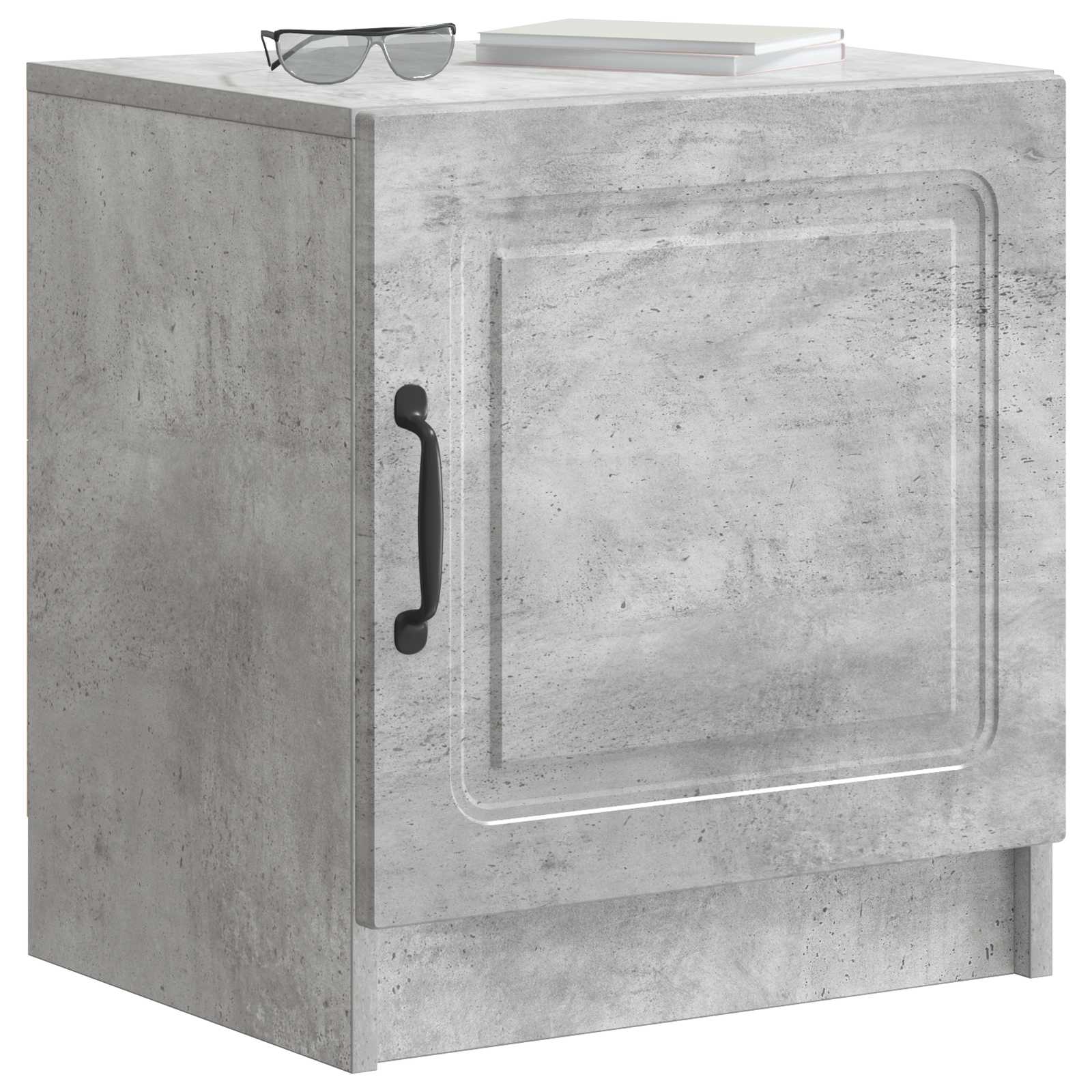 vidaXL Bedside Cabinet Concrete Grey 43 x 34.5 x 47 cm Engineered Wood 3