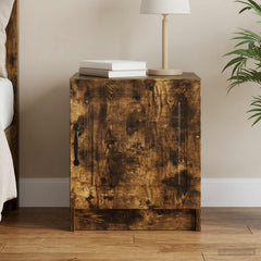 vidaXL Bedside Cabinet Smoked Oak 43 x 34.5 x 47 cm Engineered Wood 1