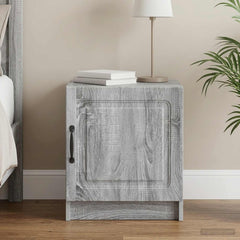 vidaXL Bedside Cabinet Grey Sonoma 43 x 34.5 x 47 cm Engineered Wood 1