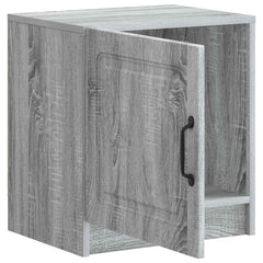 vidaXL Bedside Cabinet Grey Sonoma 43 x 34.5 x 47 cm Engineered Wood 4